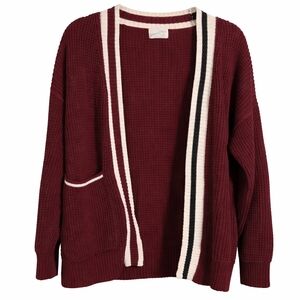 🍷 Universal Thread Burgundy Knit Cardigan | Size Medium